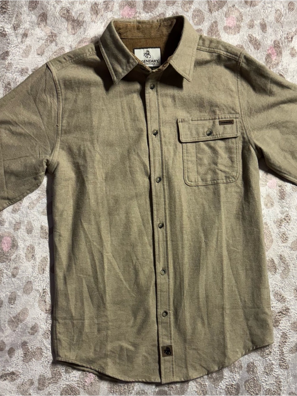 Legendary Whitetails Olive Green Long-Sleeve Button-Down Shirt